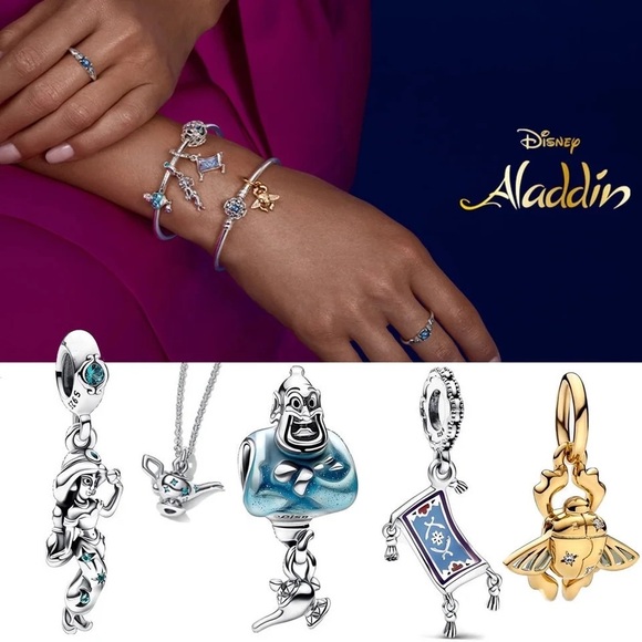 Pandora 1pcs Hold Aladdin’s Lamp Charm for bracelet or earrings or necklace - Picture 9 of 16